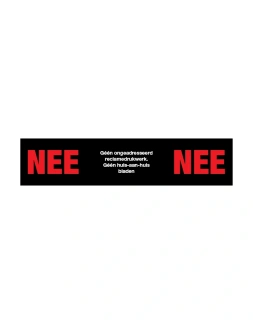 Nee - Nee sticker