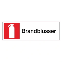 Brandblusser sticker