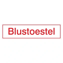 Blustoestel sticker