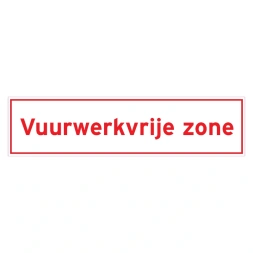 Vuurwerkvrije zone sticker - DS1001186