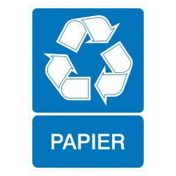 Papier recycling sticker