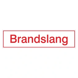 Brandslang sticker