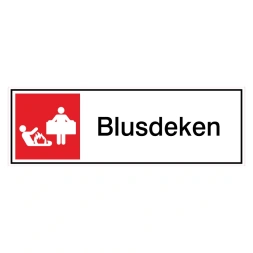 Blusdeken sticker