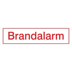 Brandalarm sticker