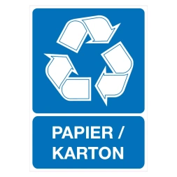 Papier / Karton recycling sticker