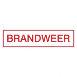 Brandweer sticker