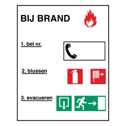 Calamiteiten - Bij brand sticker