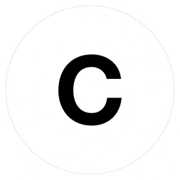 Magazijnsticker C (wit)