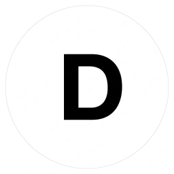 Magazijnsticker D (wit)