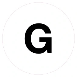 Magazijnsticker G (wit)