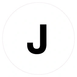 Magazijnsticker J (wit)