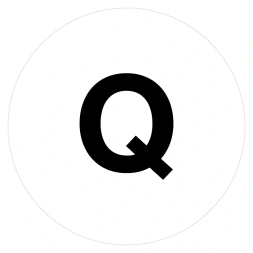 Magazijnsticker Q (wit)