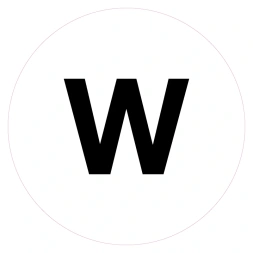 Magazijnsticker W (wit)