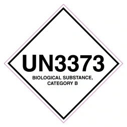 UN3373 Biological Substance Category B sticker