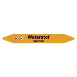 Leidingmarker Waterstof sticker - DS1001677