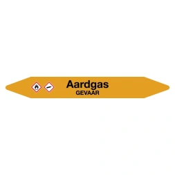 Leidingmarker Aardgas sticker