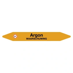 Leidingmarker Argon sticker - DS1001679