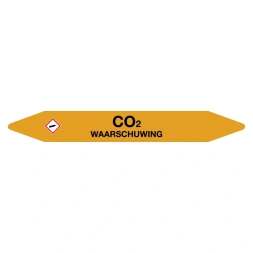 Leidingmarker CO2 sticker - DS1001680