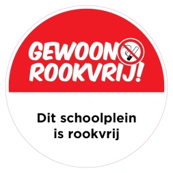 Dit schoolplein is rookvrij sticker