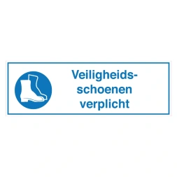 Veiligheidsschoenen verplicht sticker