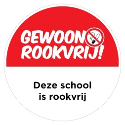 Deze school is rookvrij sticker