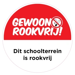 Dit schoolterrein is rookvrij sticker