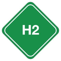 H2 (waterstof) sticker - DS1001744