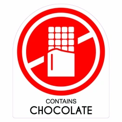 Contains chocolate