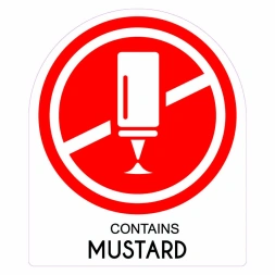 Contains mustard