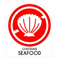 Contains seafood