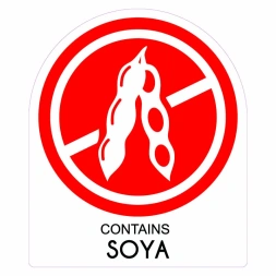 Contains soya