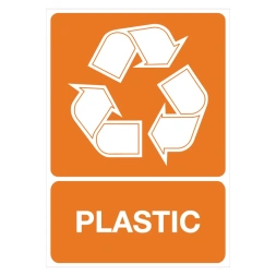 Plastic recycling sticker - DS1002201