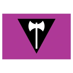 Labrys Lesbian Pride vlag sticker