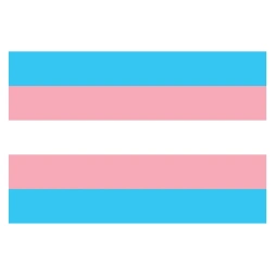 Transgender Pride vlag sticker