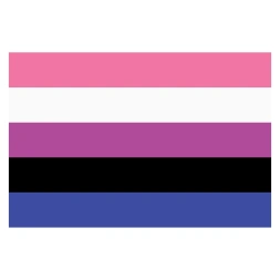 Genderfluid Pride vlag sticker