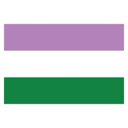 Genderqueer pride vlag sticker