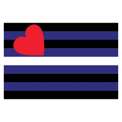 Leather pride vlag sticker