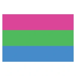 Polysexual pride vlag sticker