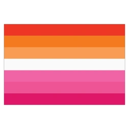 Lesbian pride vlag sticker