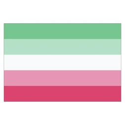 Abrosexual pride vlag sticker