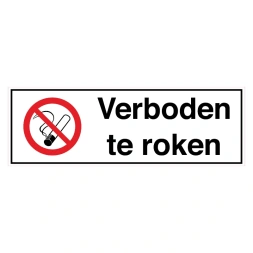 Verboden te roken sticker - DS1000200