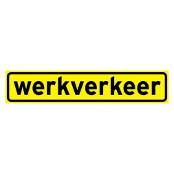 Werkverkeer sticker