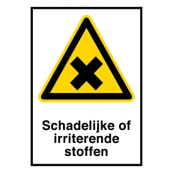 Schadelijke of irriterende stoffen sticker - DS1000420