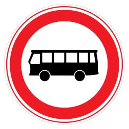 Gesloten voor autobussen sticker