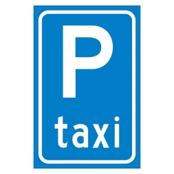 Taxistandplaats sticker