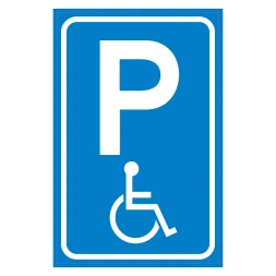 Gehandicaptenparkeerplaats sticker