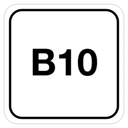 B10 (Diesel) sticker