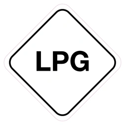 LPG (Gas) sticker