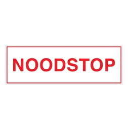 Noodstop sticker - DS1000490