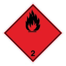 Brandbare gassen (ADR 2.1) sticker